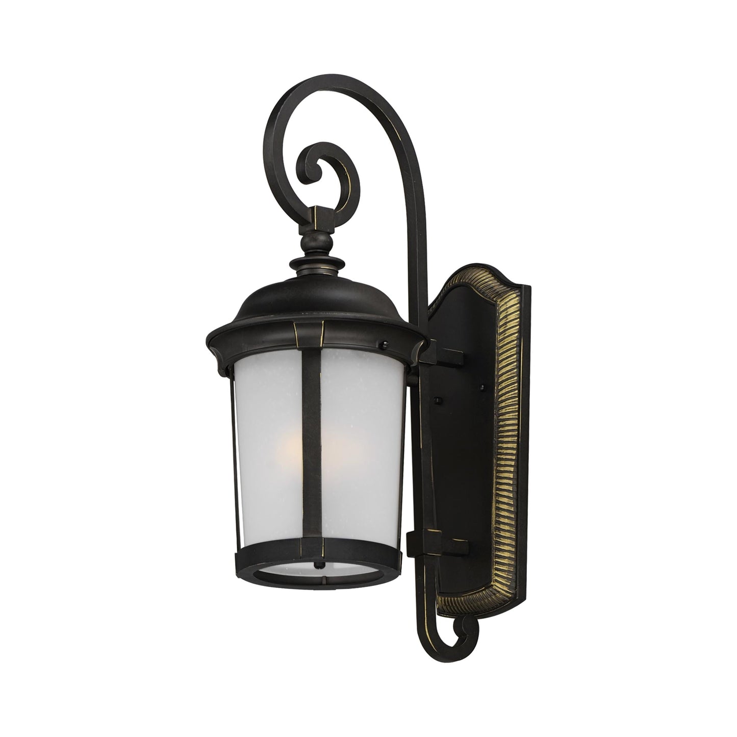 Dover Outdoor Lantern Wall Light (Die Cast Aluminum/LED/24.5-Inch).
