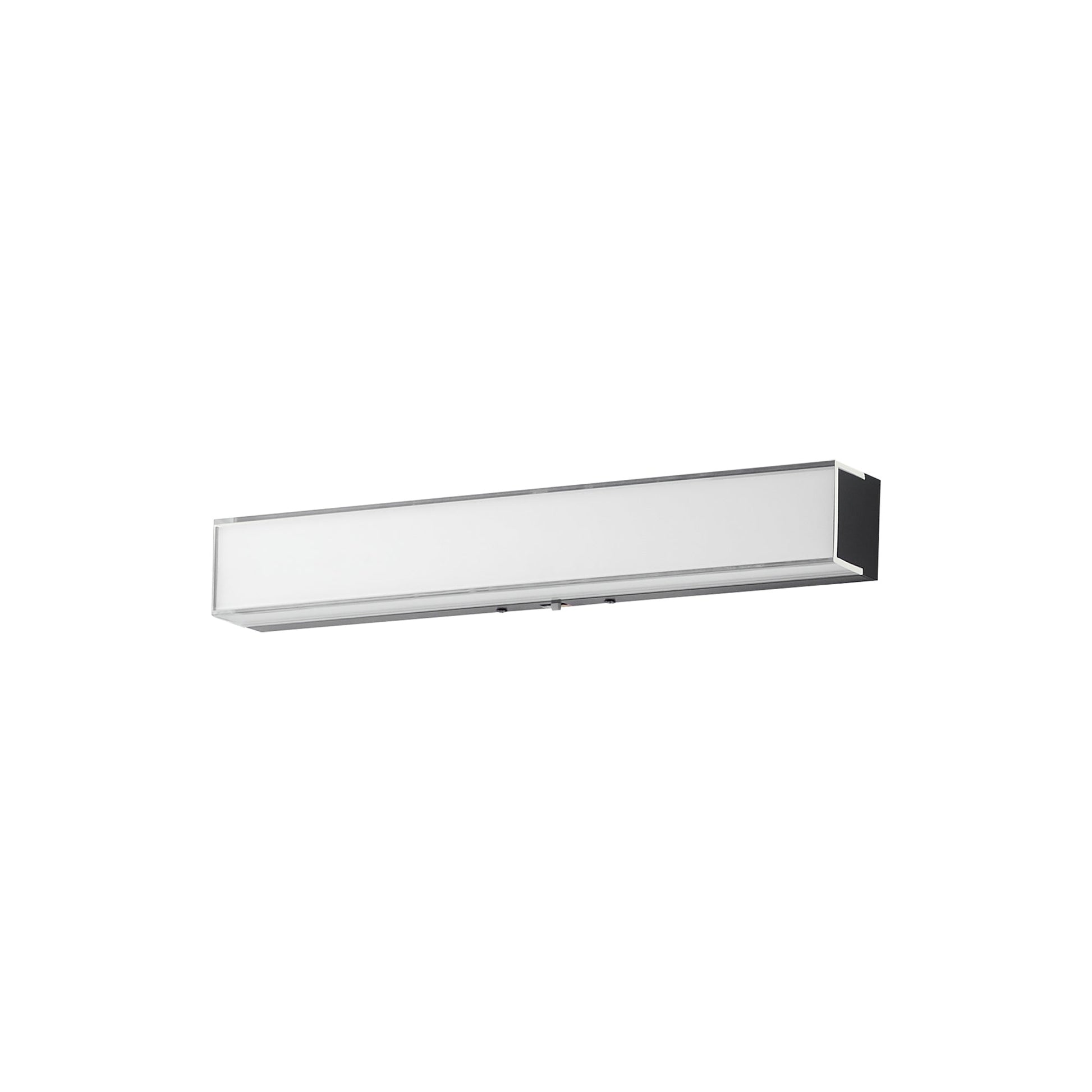 Edge LED Bath Vanity Light in Black (18-Inch).