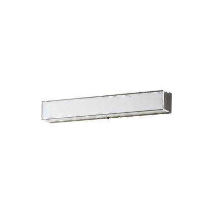 Edge LED Bath Vanity Light in Satin Nickel (18-Inch).