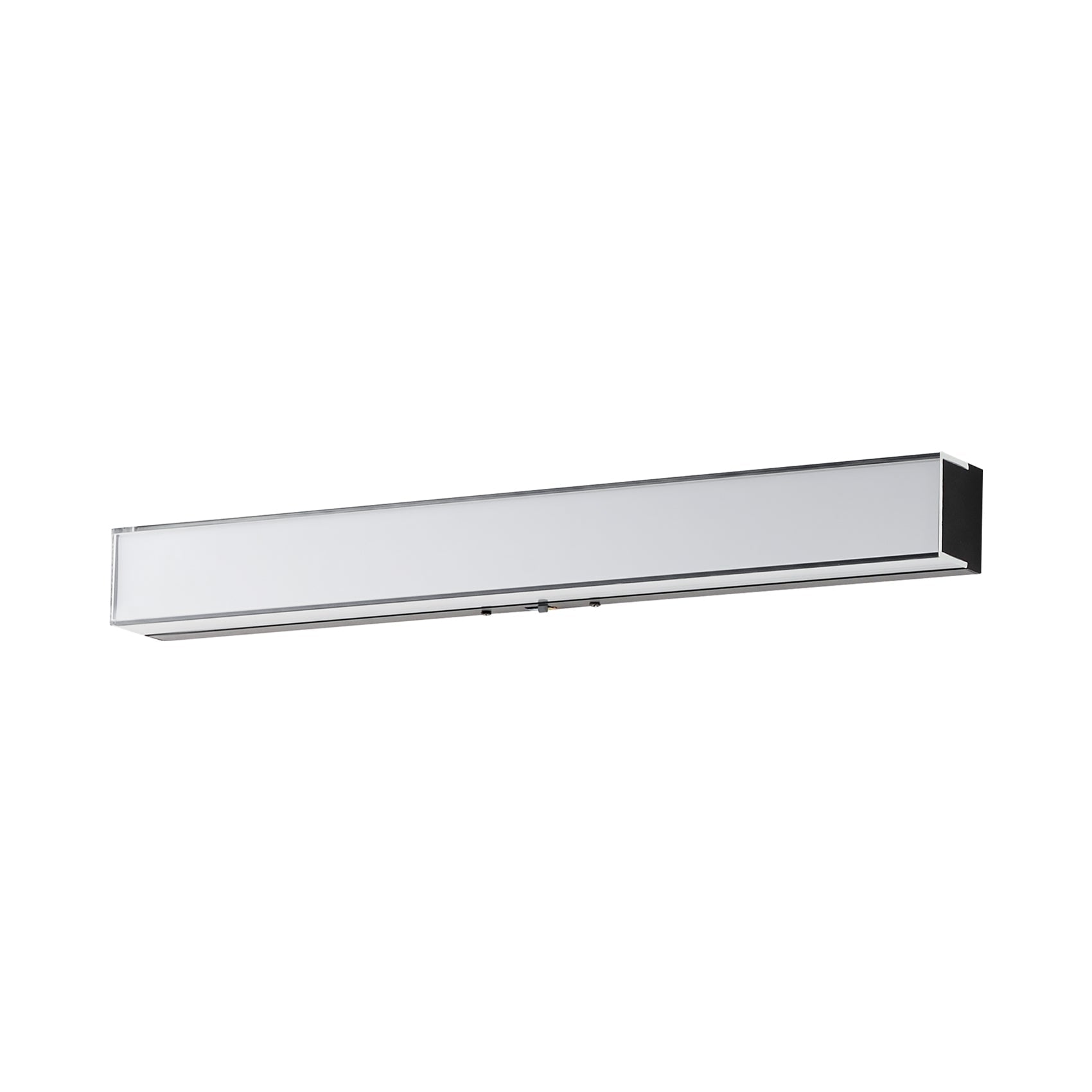 Edge LED Bath Vanity Light in Black (24-Inch).