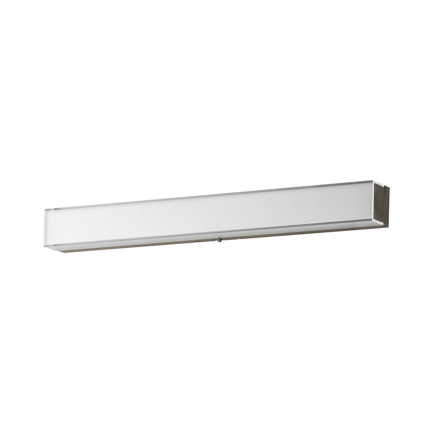 Edge LED Bath Vanity Light in Satin Nickel (24-Inch).