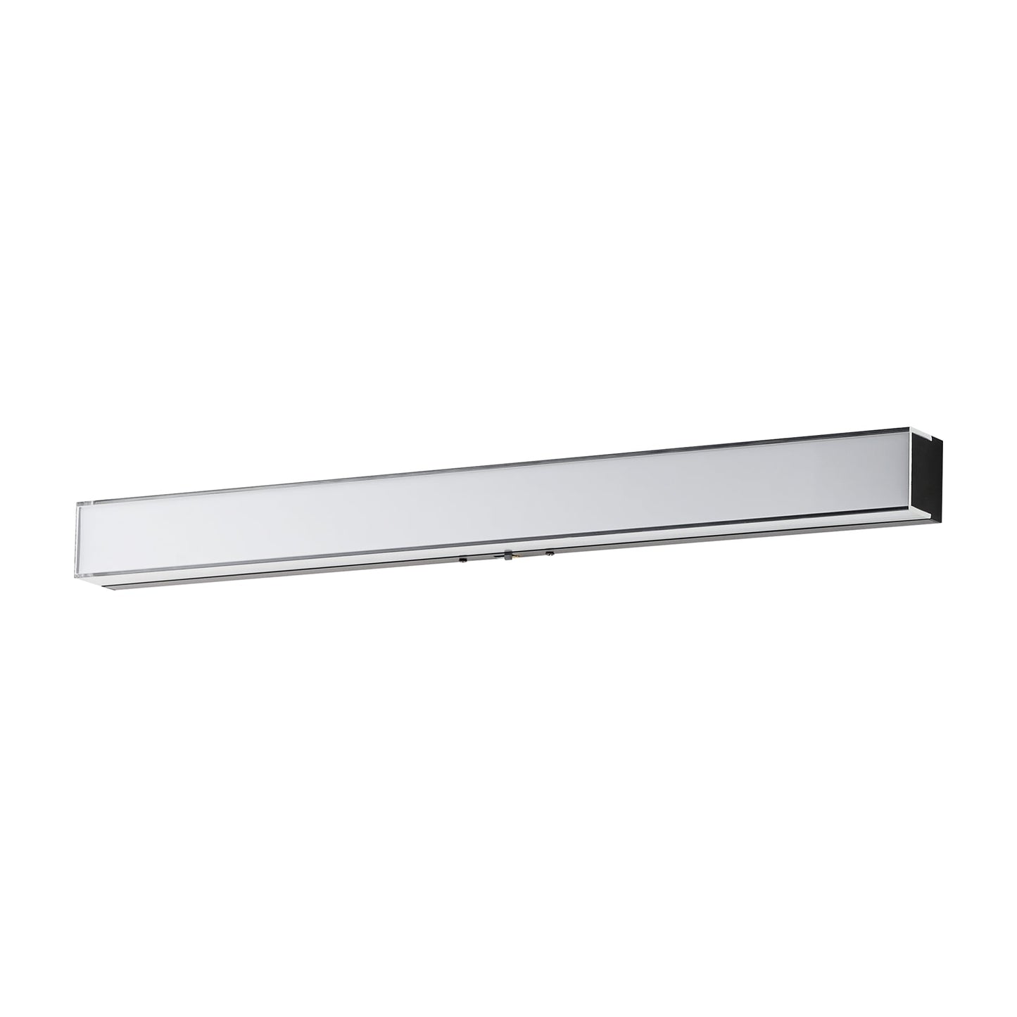 Edge LED Bath Vanity Light in Black (30-Inch).