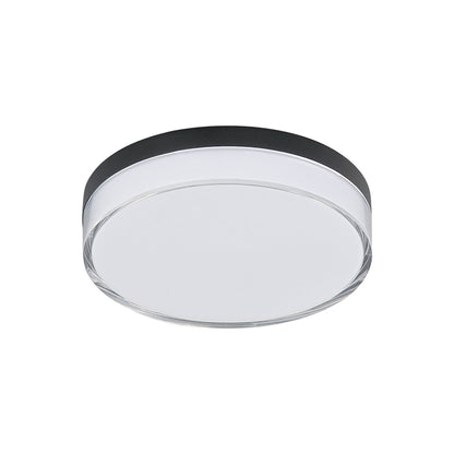 Edge LED Flush Mount Ceiling Light in Black (7-Inch).