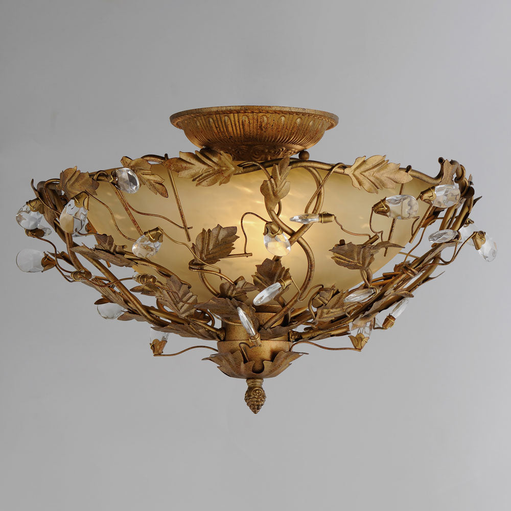 Elegante Semi Flush Mount Ceiling Light in Detail.
