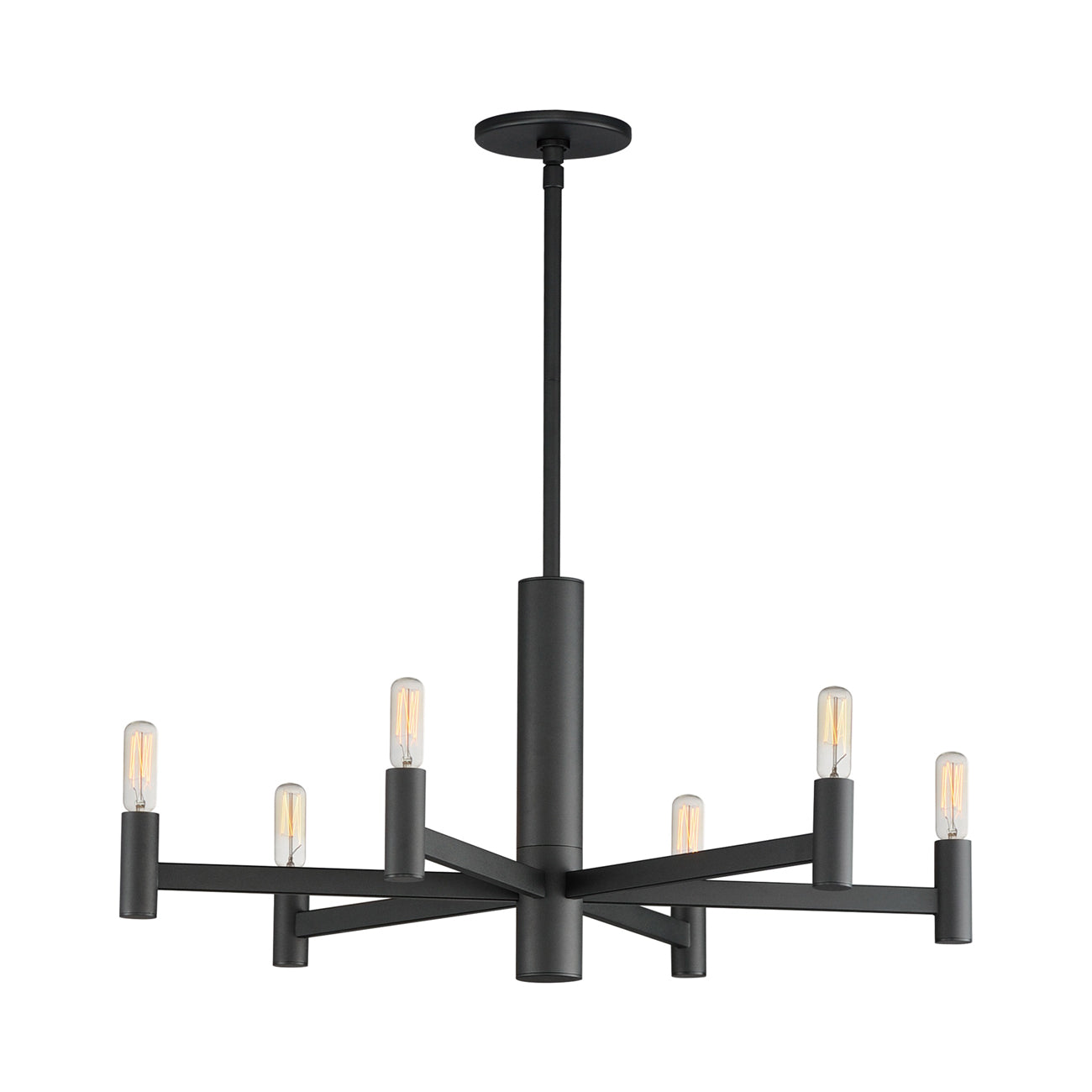 Emana Chandelier in Black (6-Light).