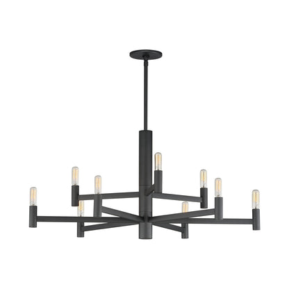 Emana Chandelier in Black (9-Light).