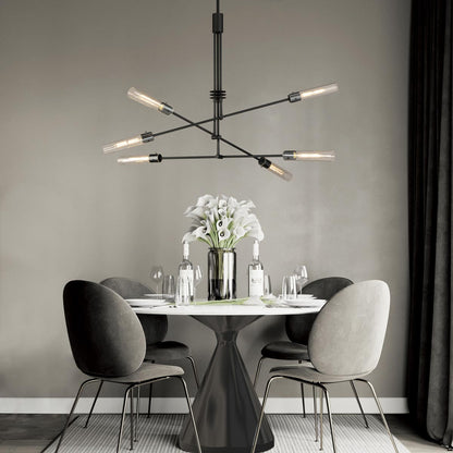 Equilibrium LED Multi Light Pendant Light in dining room.
