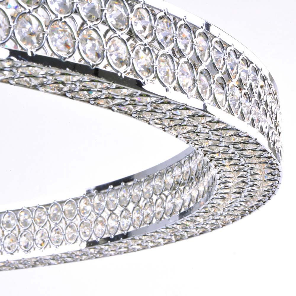 Eternity LED Entry Foyer Pendant Light in Detail.