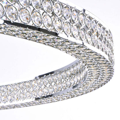 Eternity LED Entry Foyer Pendant Light in Detail.