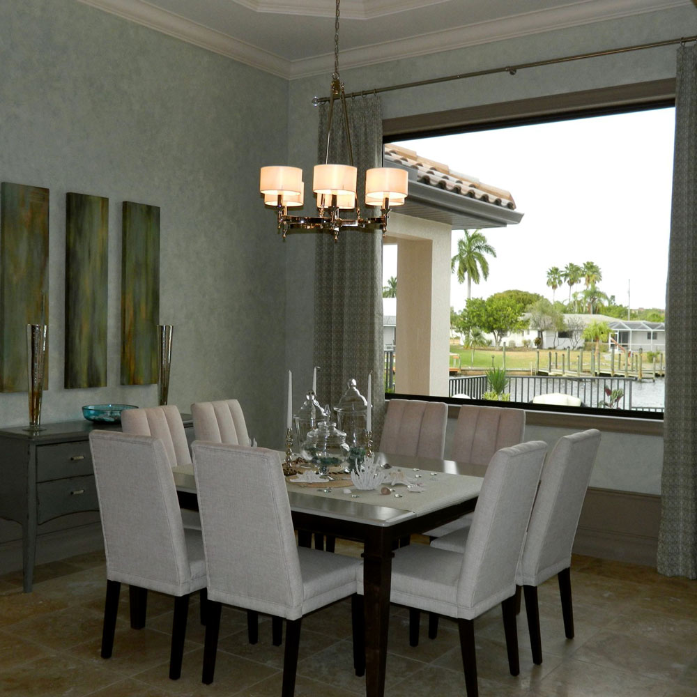 Fairmont Chandelier in dining room.