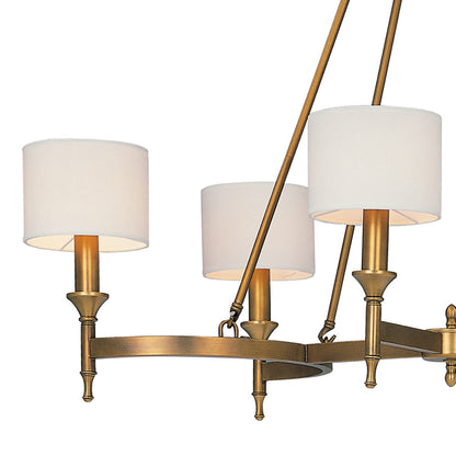 Fairmont Rectangular Chandelier in Detail.