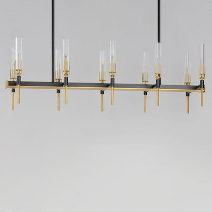 Flambeau Linear Chandelier in Detail.