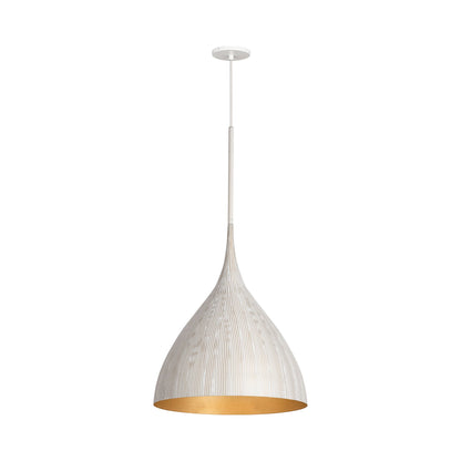 Fleur Pendant Light in White (16.25-Inch).