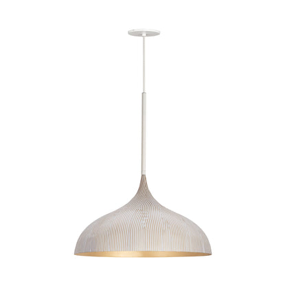 Fleur Pendant Light in White (20.25-Inch).