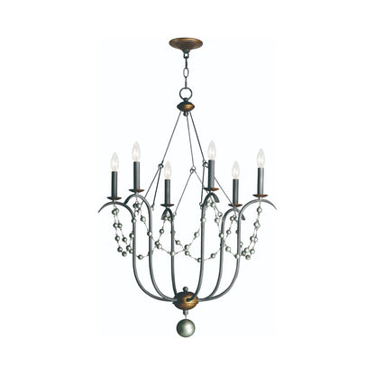 Formosa Chandelier in Golden Noir (6-Light).