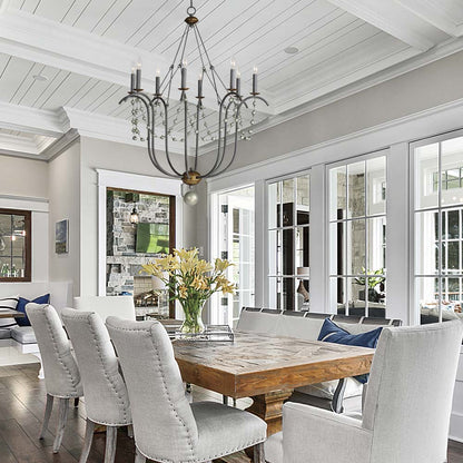 Formosa Chandelier in living room.