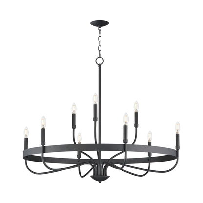 Frankie Chandelier in Black (9-Light).