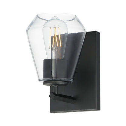 Geode Wall Light in Black.