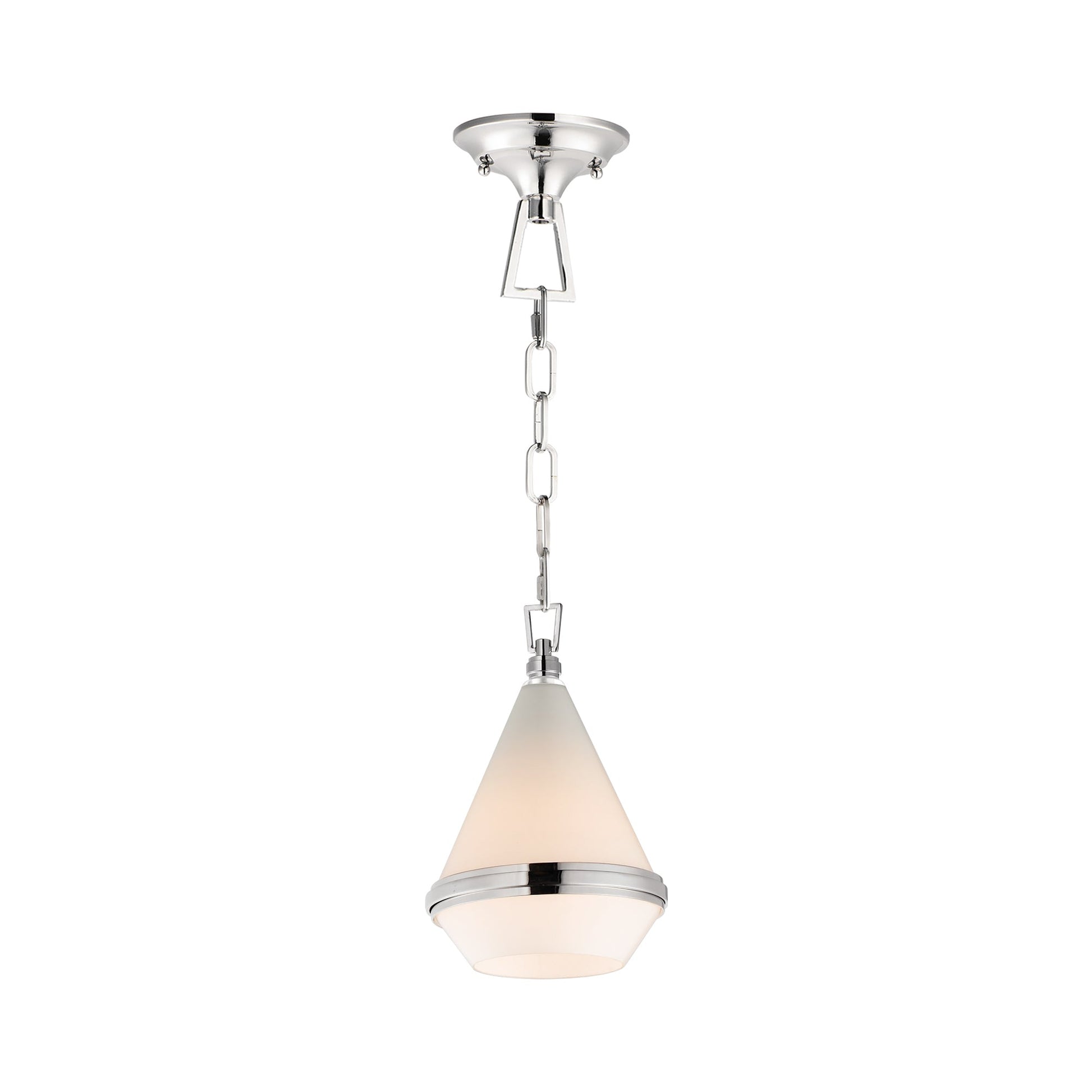 Giza Pendant Light in Polished Nickel (5-Inch).
