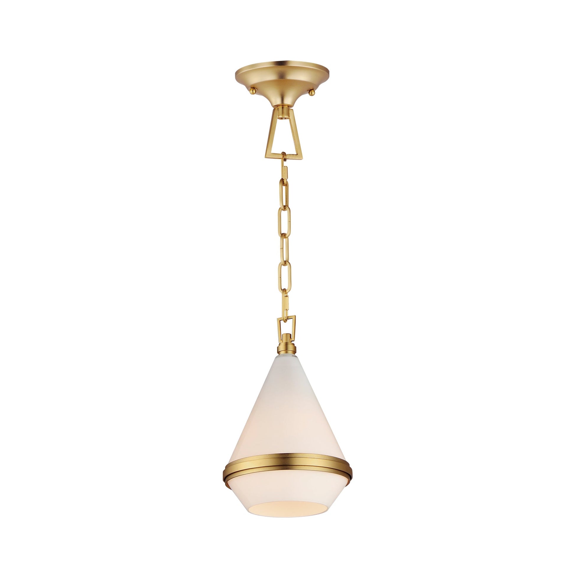 Giza Pendant Light in Satin Brass (5-Inch).