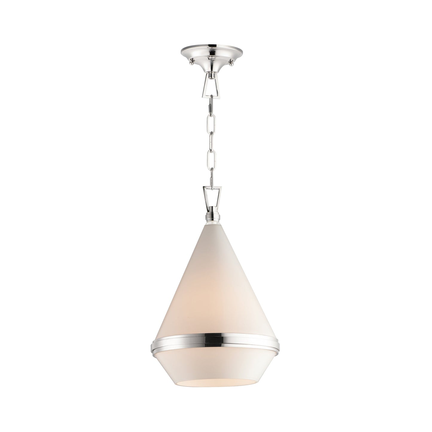 Giza Pendant Light in Polished Nickel (11.25-Inch).