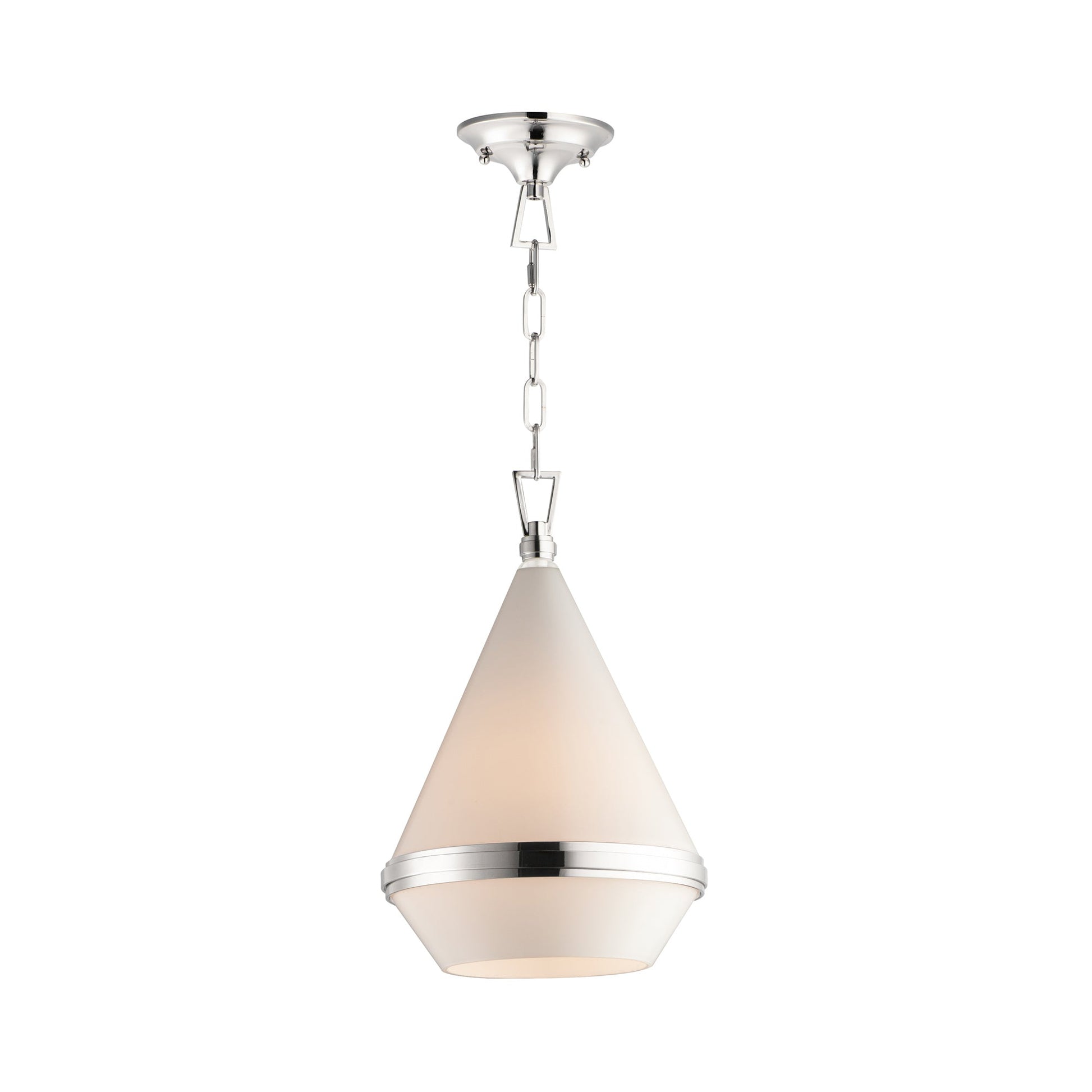 Giza Pendant Light in Polished Nickel (11.25-Inch).