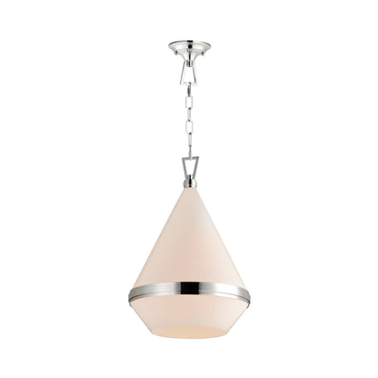 Giza Pendant Light in Polished Nickel (15.5-Inch).