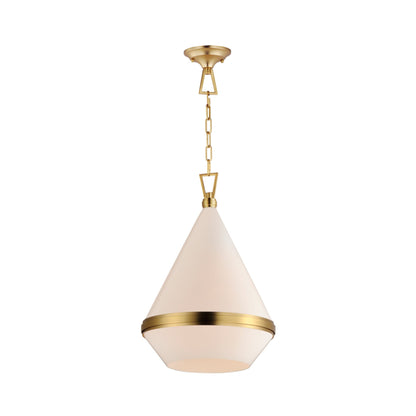 Giza Pendant Light in Satin Brass (15.5-Inch).