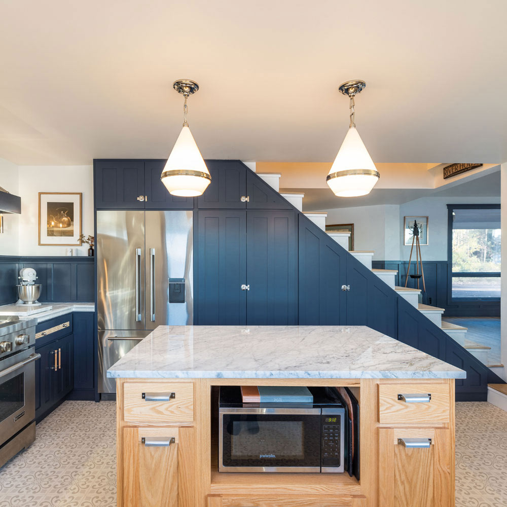 Giza Pendant Light in kitchen.