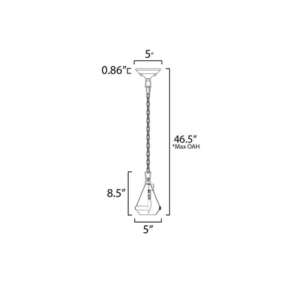 Giza Pendant Light - line drawing.