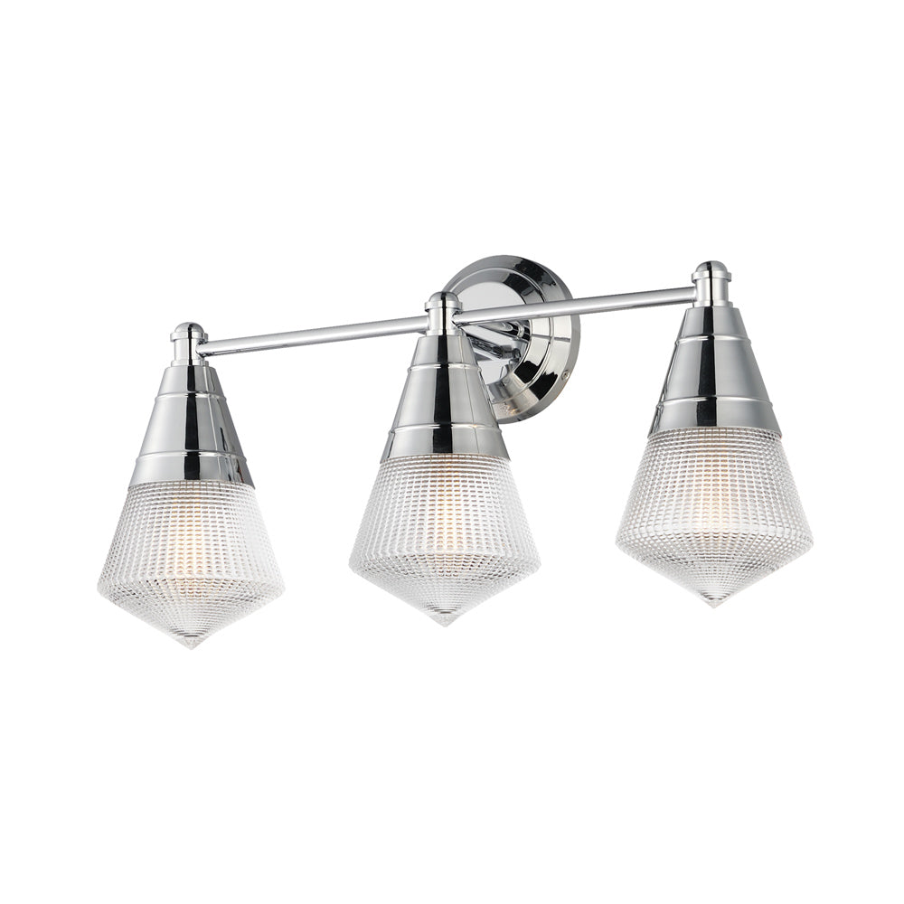 Hargreaves Bath Vanity Light in Polished Chrome (3-Light).