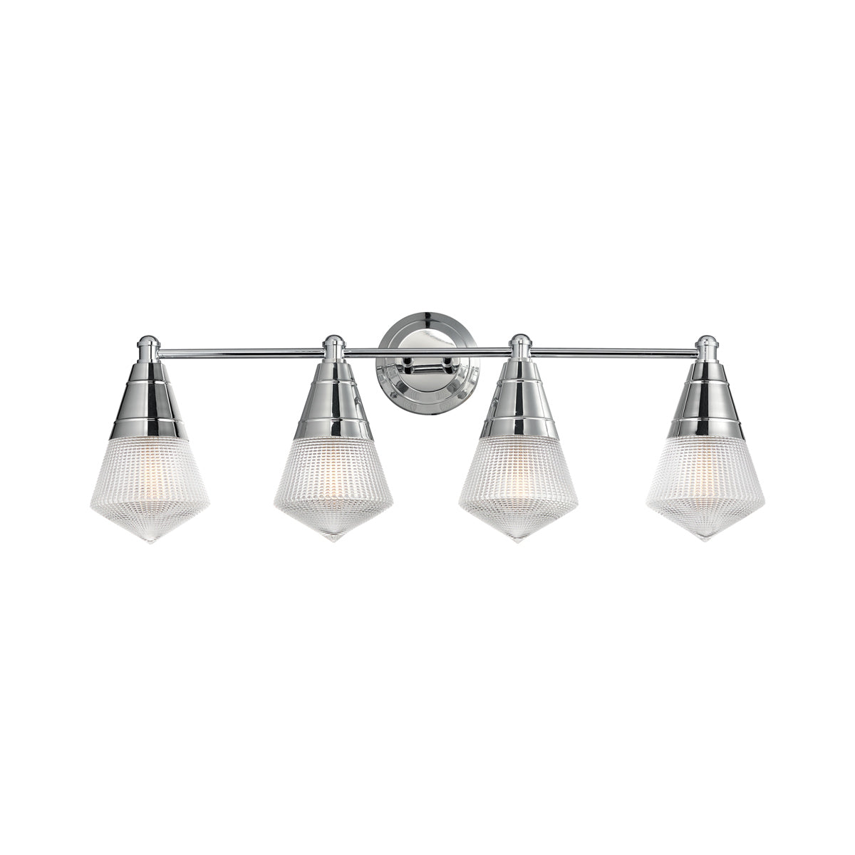 Hargreaves Bath Vanity Light in Polished Chrome (4-Light).