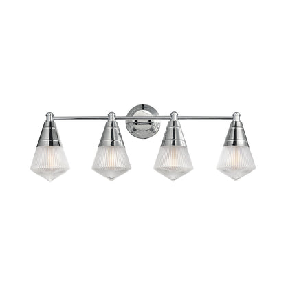 Hargreaves Bath Vanity Light in Polished Chrome (4-Light).