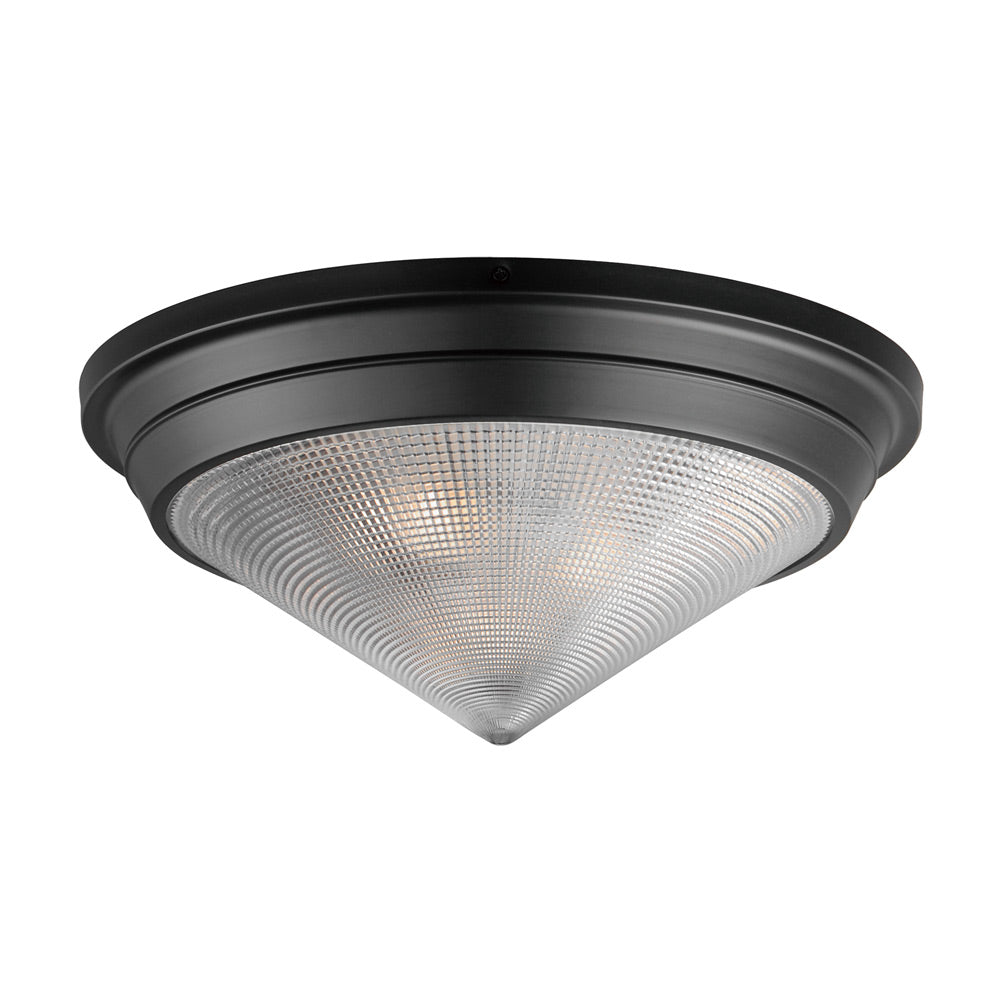 Hargreaves Flush Mount Ceiling Light in Black (3-Light).