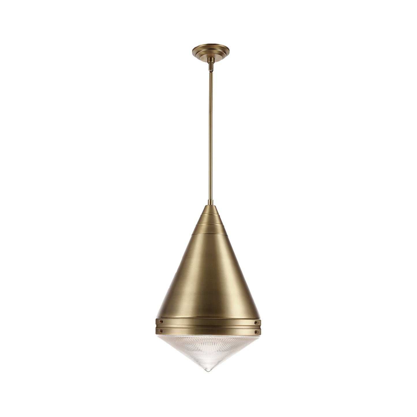 Hargreaves Pendant Light in Natural Aged Brass (Metal).