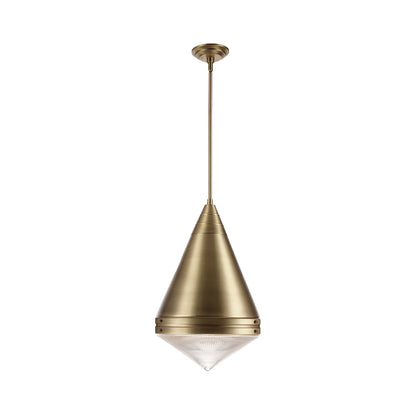 Hargreaves Pendant Light in Natural Aged Brass (Metal).