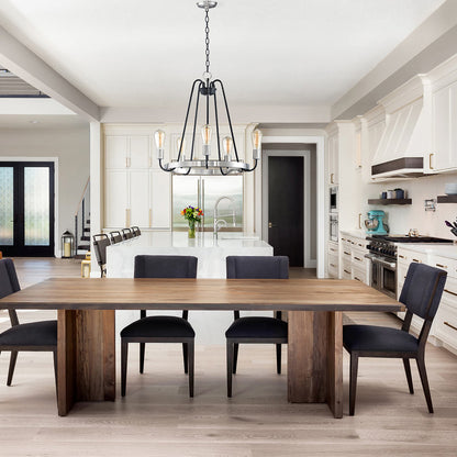 Haven Chandelier in living room.