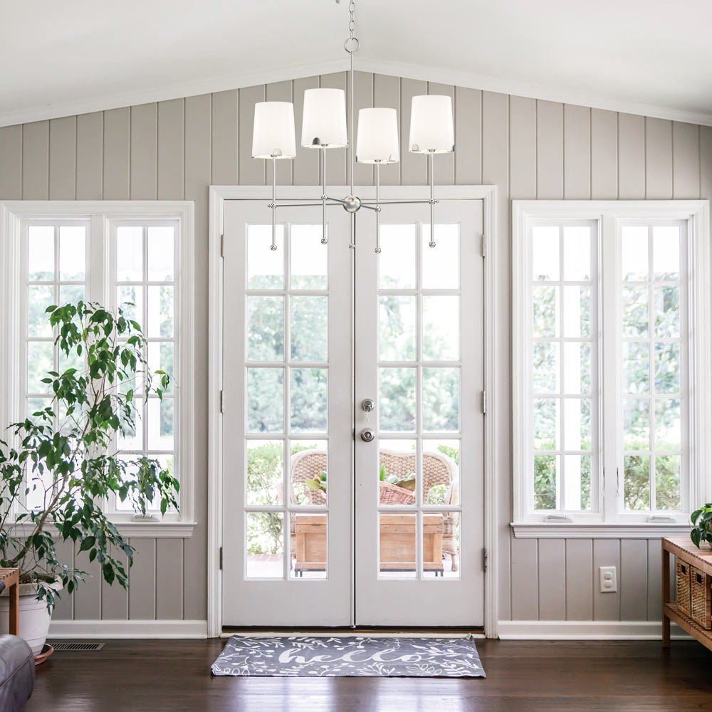 Huntington Chandelier in living room.
