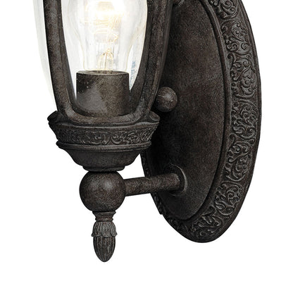 Knob Hill Cast Outdoor Wall Light in Detail.