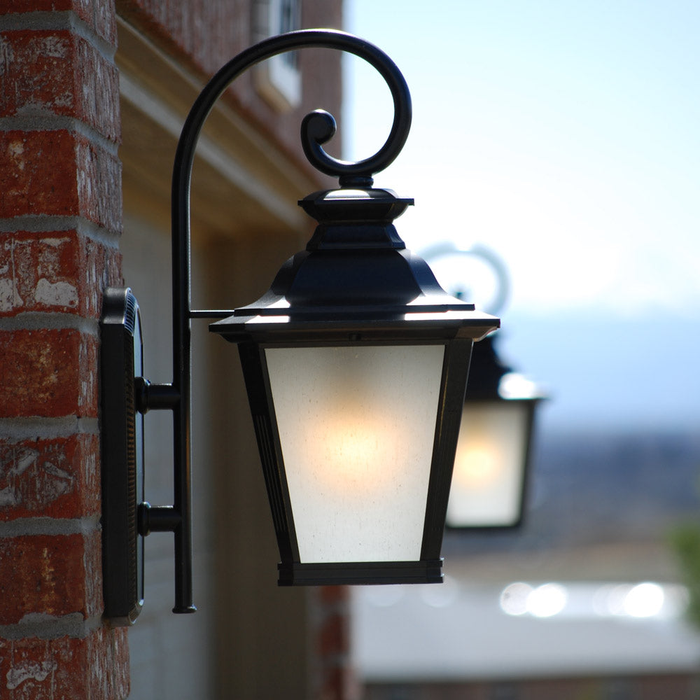 Knoxville Outdoor Lantern Wall Light in Outside Area.