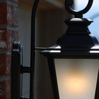 Knoxville Outdoor LED Glass Wall Light in Detail.