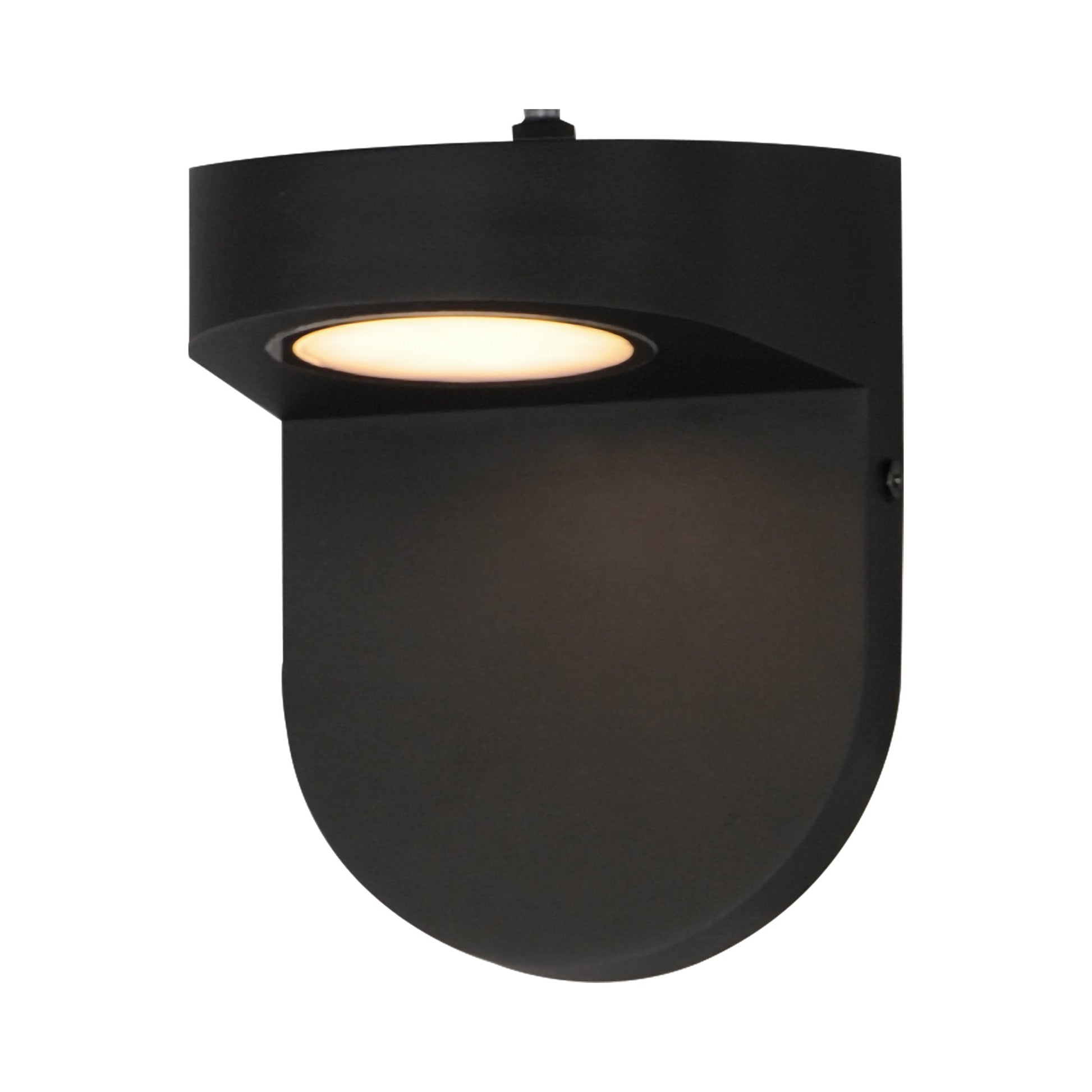 Ledge Outdoor LED Wall Light in Black (Photocell).