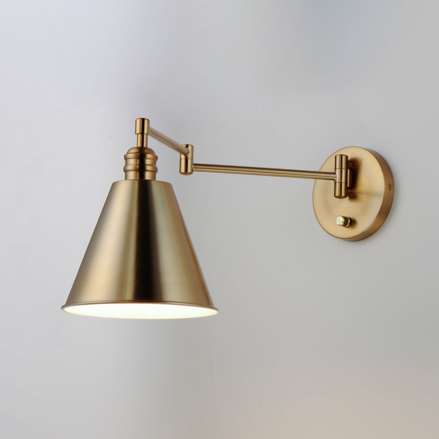 Library Swing Arm Wall Light in Detail.