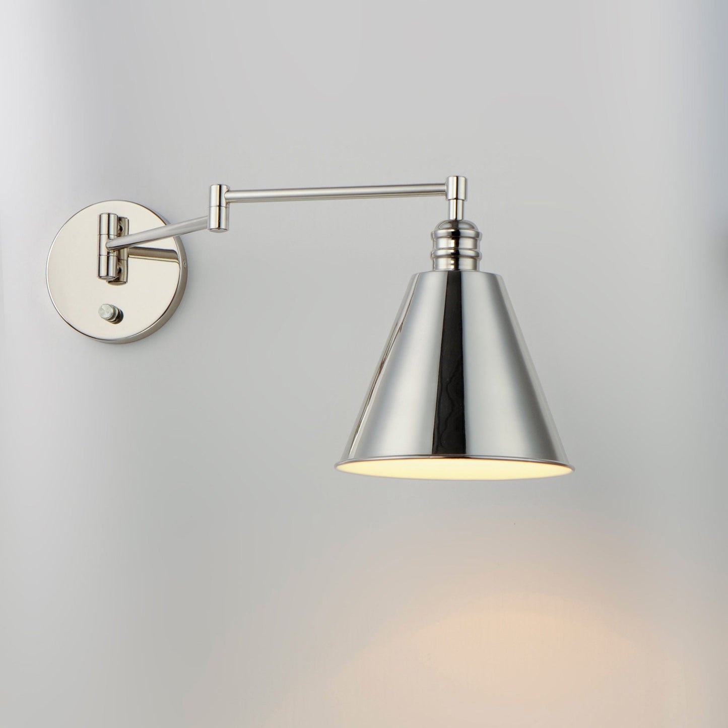 Library Swing Arm Wall Light in Detail.
