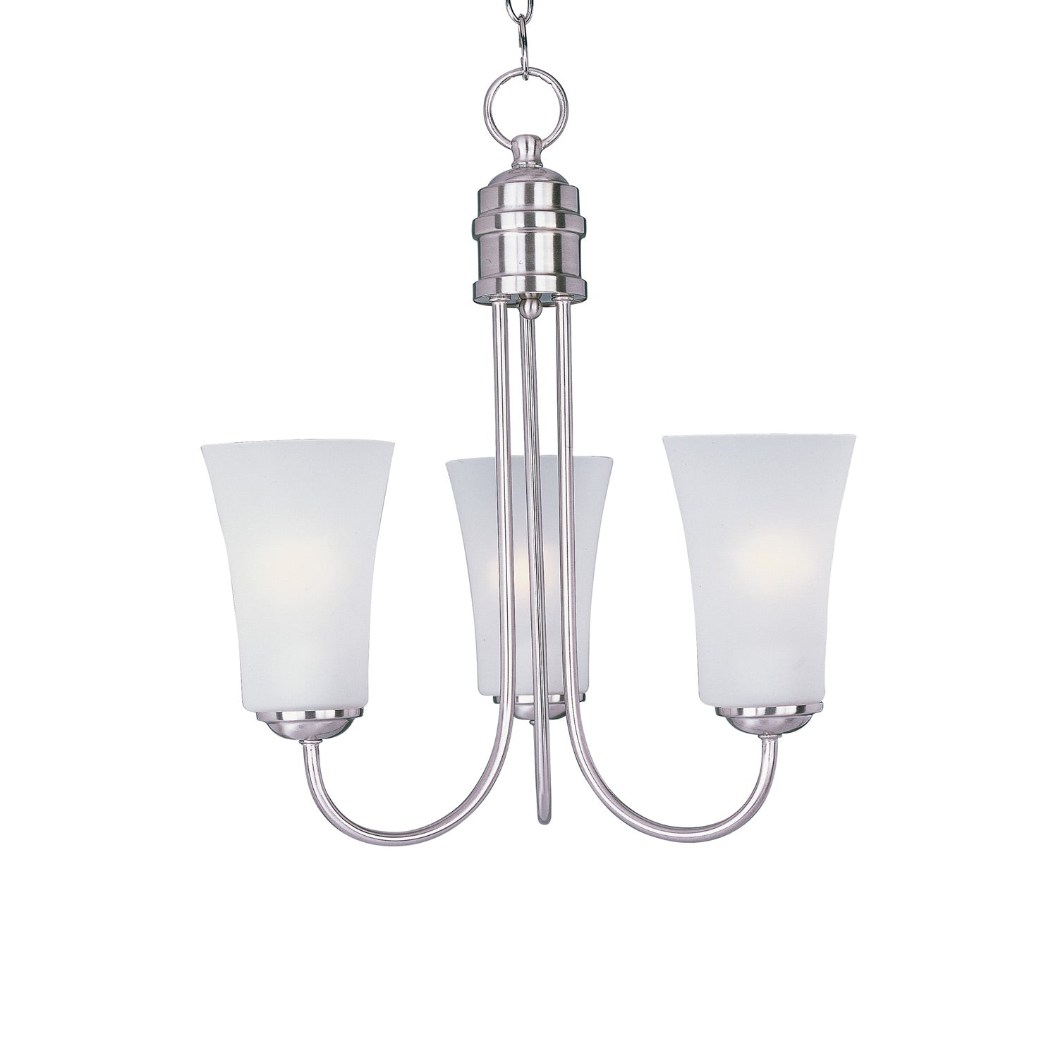 Logan Chandelier in Satin Nickel (3-Light).