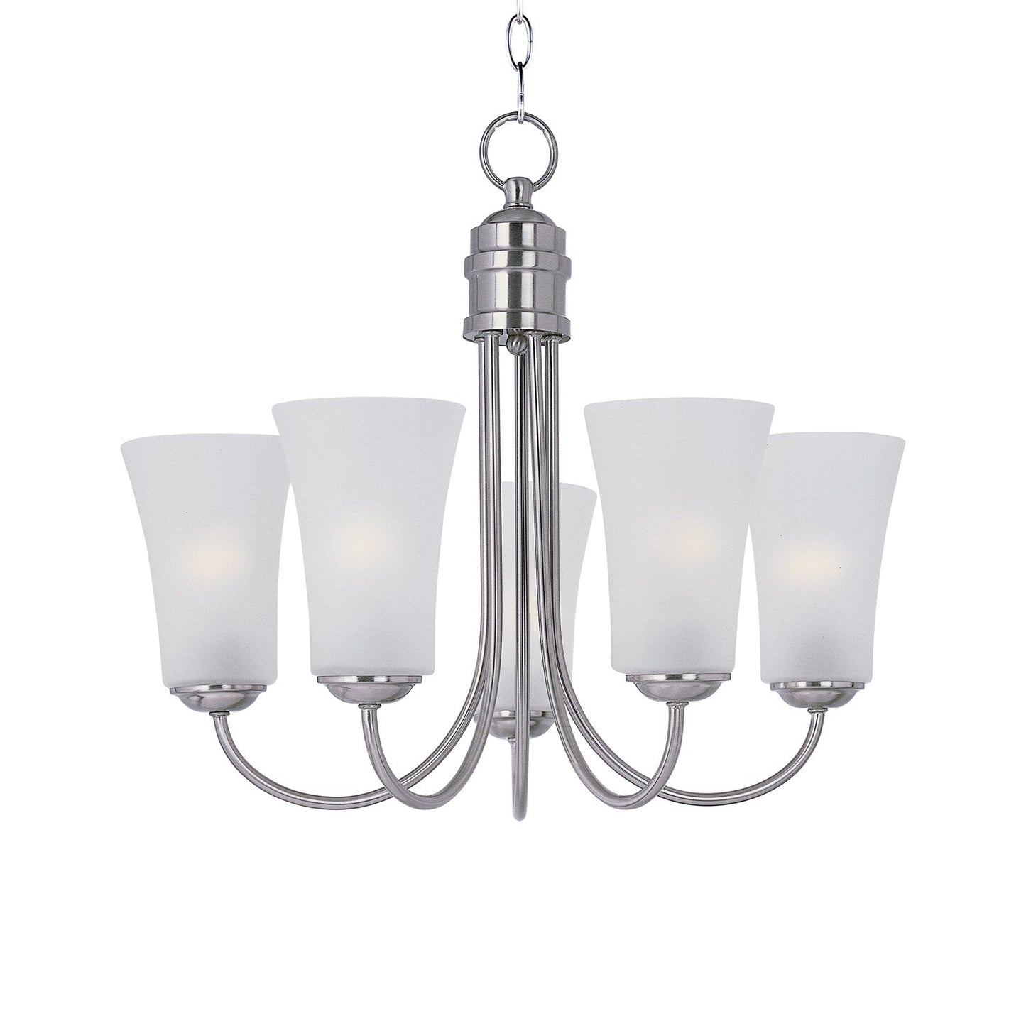 Logan Chandelier in Satin Nickel (5-Light).