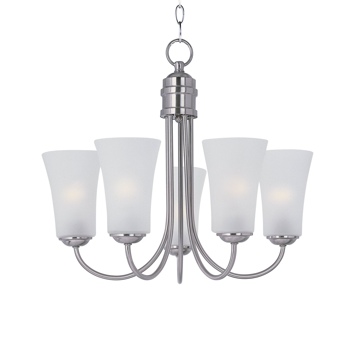 Logan Chandelier in Satin Nickel (5-Light).