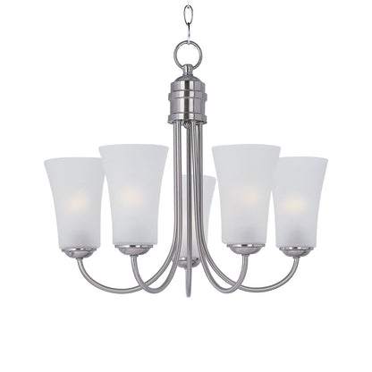 Logan Chandelier in Satin Nickel (5-Light).