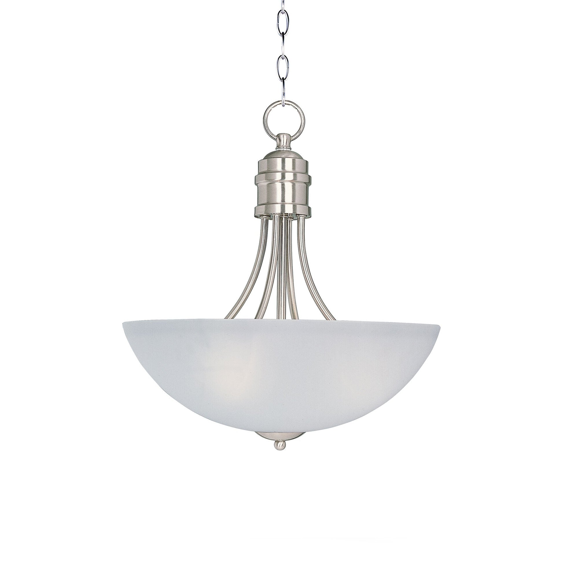 Logan Pendant Light in Satin Nickel (15.5-Inch).