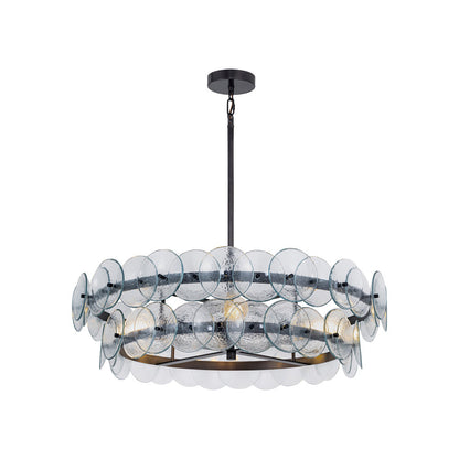 Loren Chandelier in Gunmetal (Textured Clear/32-Inch).